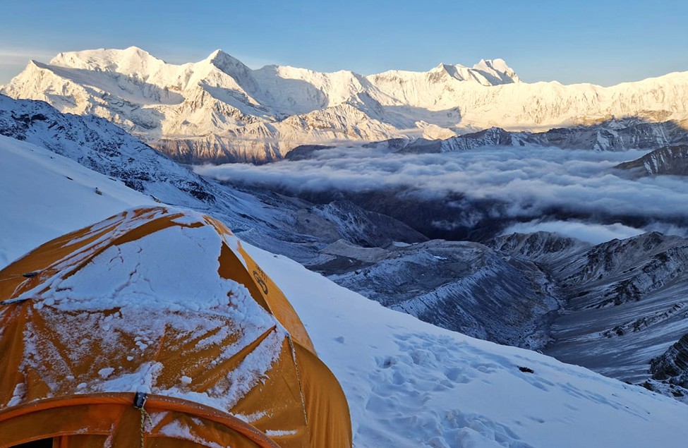 Satori Tent at Chulu West Base Camp