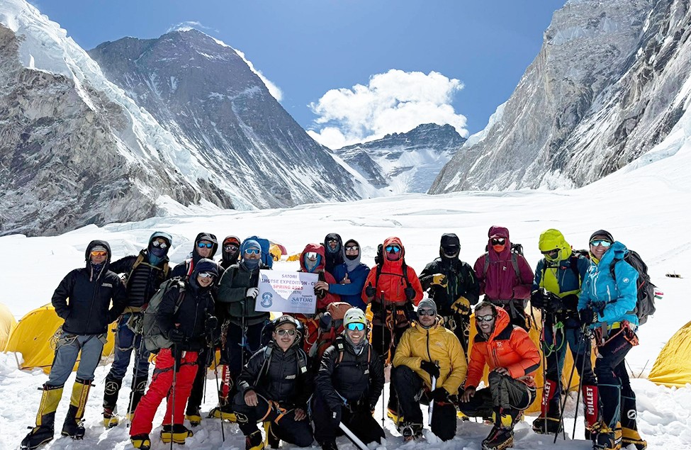 Lhotse team at camp 1