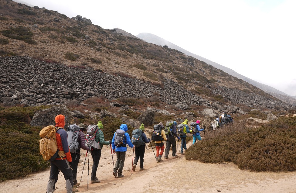 Lhotse Expedition Team heading Everest Base Camp