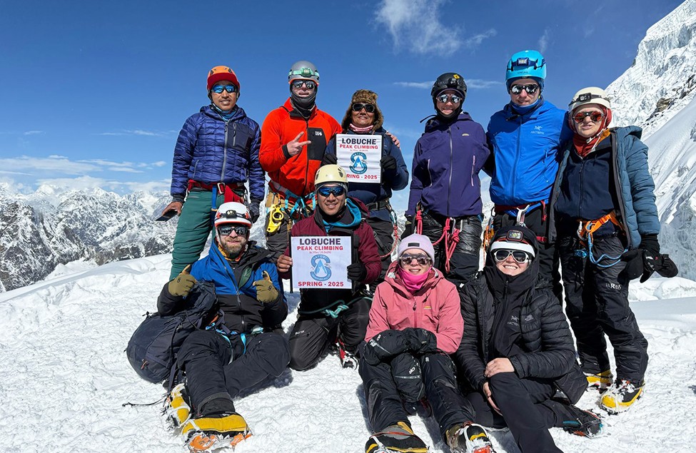 Satori Group at top of Lobuche East