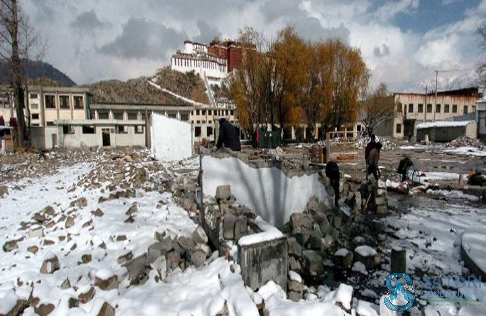 Tibet fly in overland